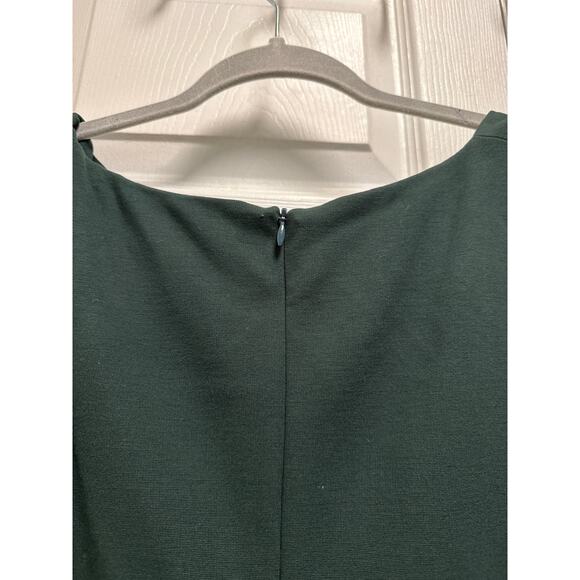 MM Lafleur Lydia Twist Strap Classic Career Sheath Dress in Forest Green Size 14 - Picture 7 of 9